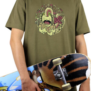 T-Shirts-Brainforce-Olive-Small-front